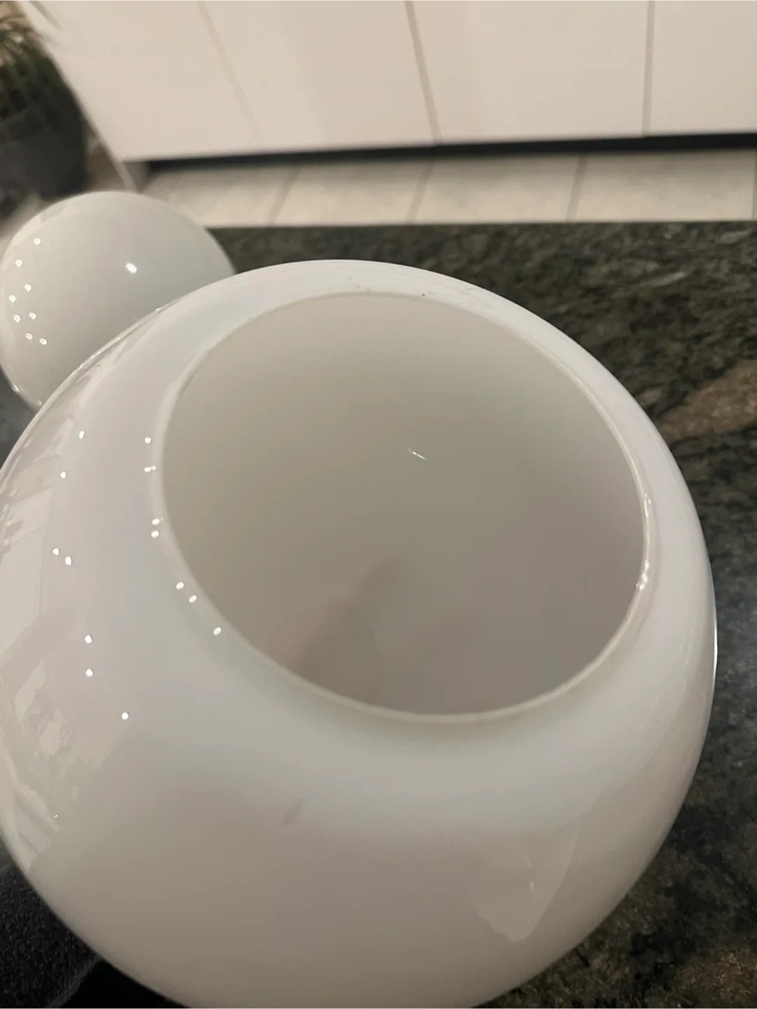 4 White Glass Globe Ceiling Light Fixtures image indicator(7)