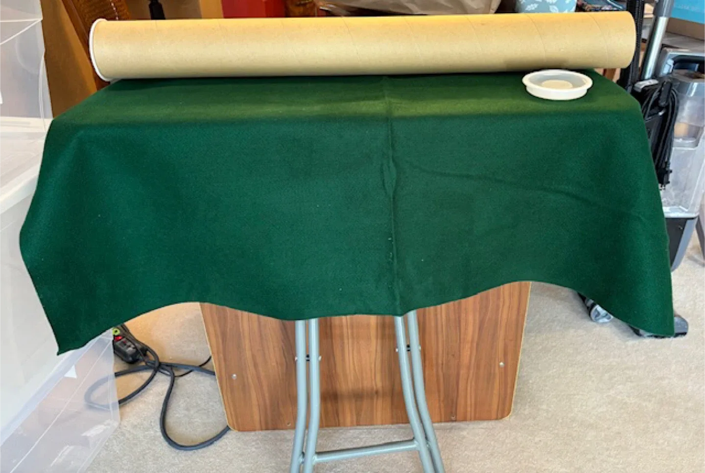 🤩Green Felt Puzzle Mat w/Tube 38”X 48”