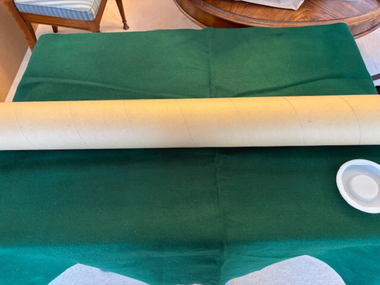 🤩Green Felt Puzzle Mat w/Tube 38”X 48” - photo 2