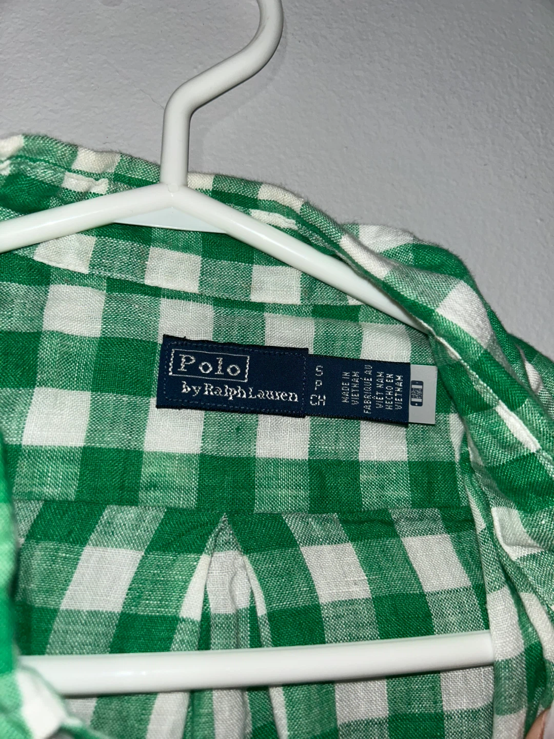 Polo Ralph Lauren Green Gingham Shirt, Size L - photo 2