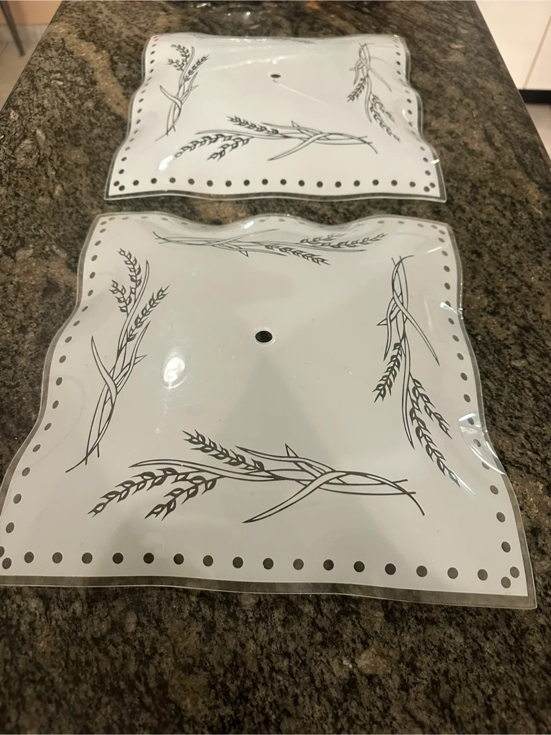 2 Vintage Square Ceiling Light Cover 12” image indicator(7)