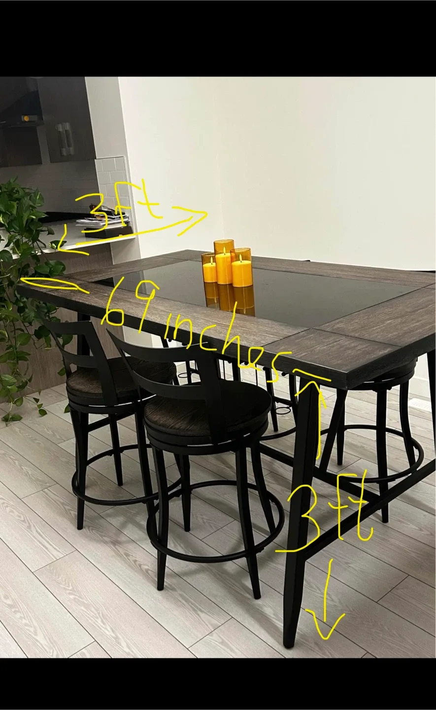 ✨ Modern High-Top Dining Table ! ✨ image indicator(6)