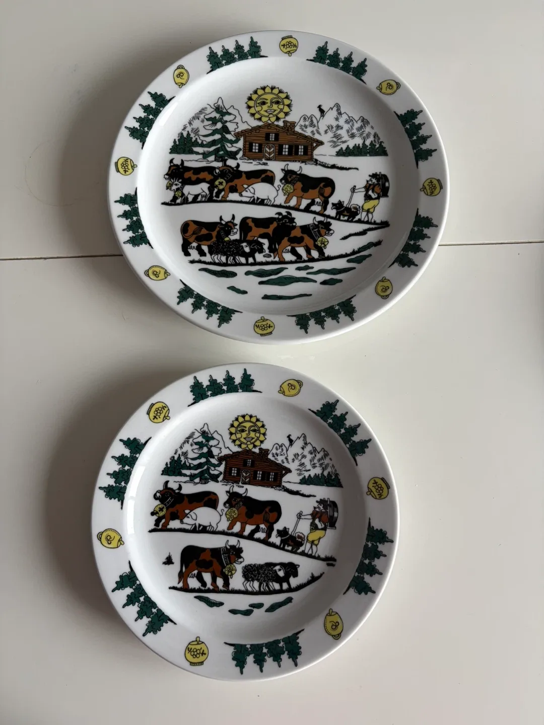 Swiss Langenthal Plate Set Life in the Alos