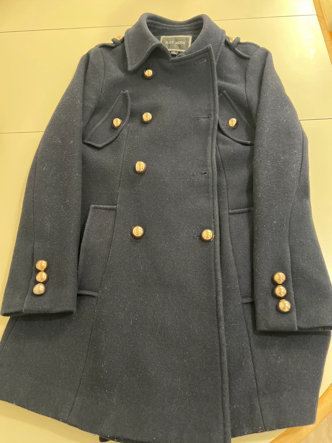 Just Mode Navy Blue Coat - photo 2