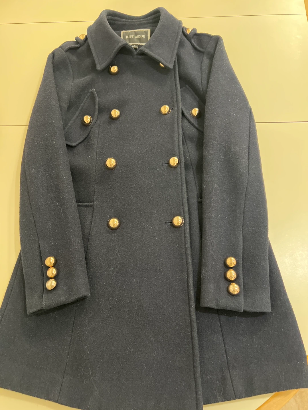 Just Mode Navy Blue Coat - photo 3