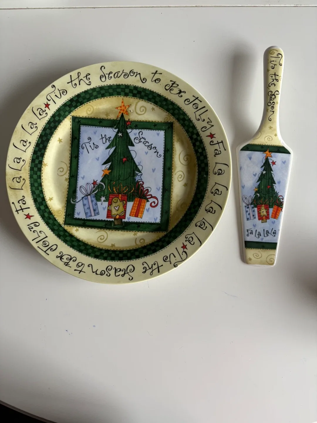 Tis the Season Plate and Server Set