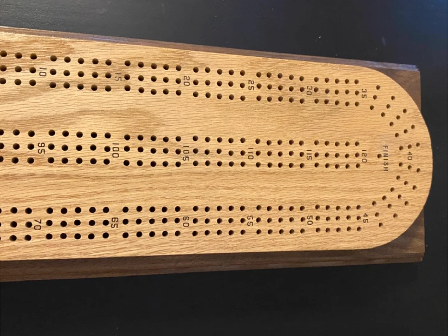 NEW!!Solid wood Cribbage Board with NEW Cards image indicator(9)