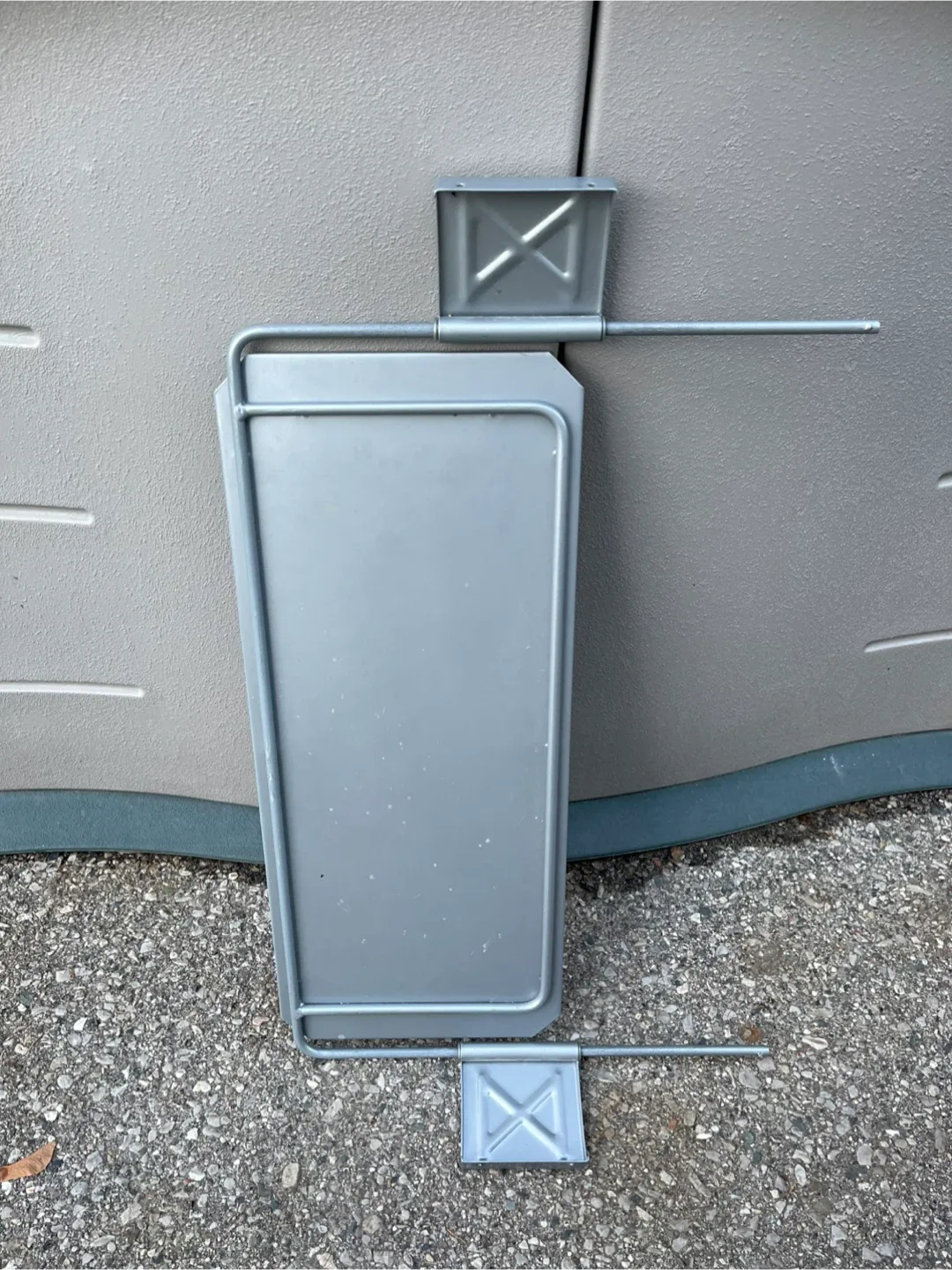 Grey Metal Keyboard Shelf