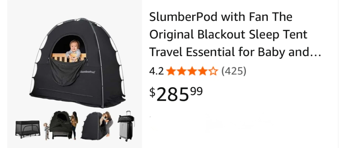 SlumberPod Portable Privacy Pod with Fan-open box - photo 3