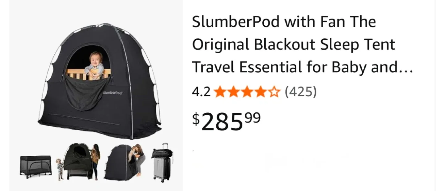 SlumberPod Portable Privacy Pod with Fan-open box image indicator(3)