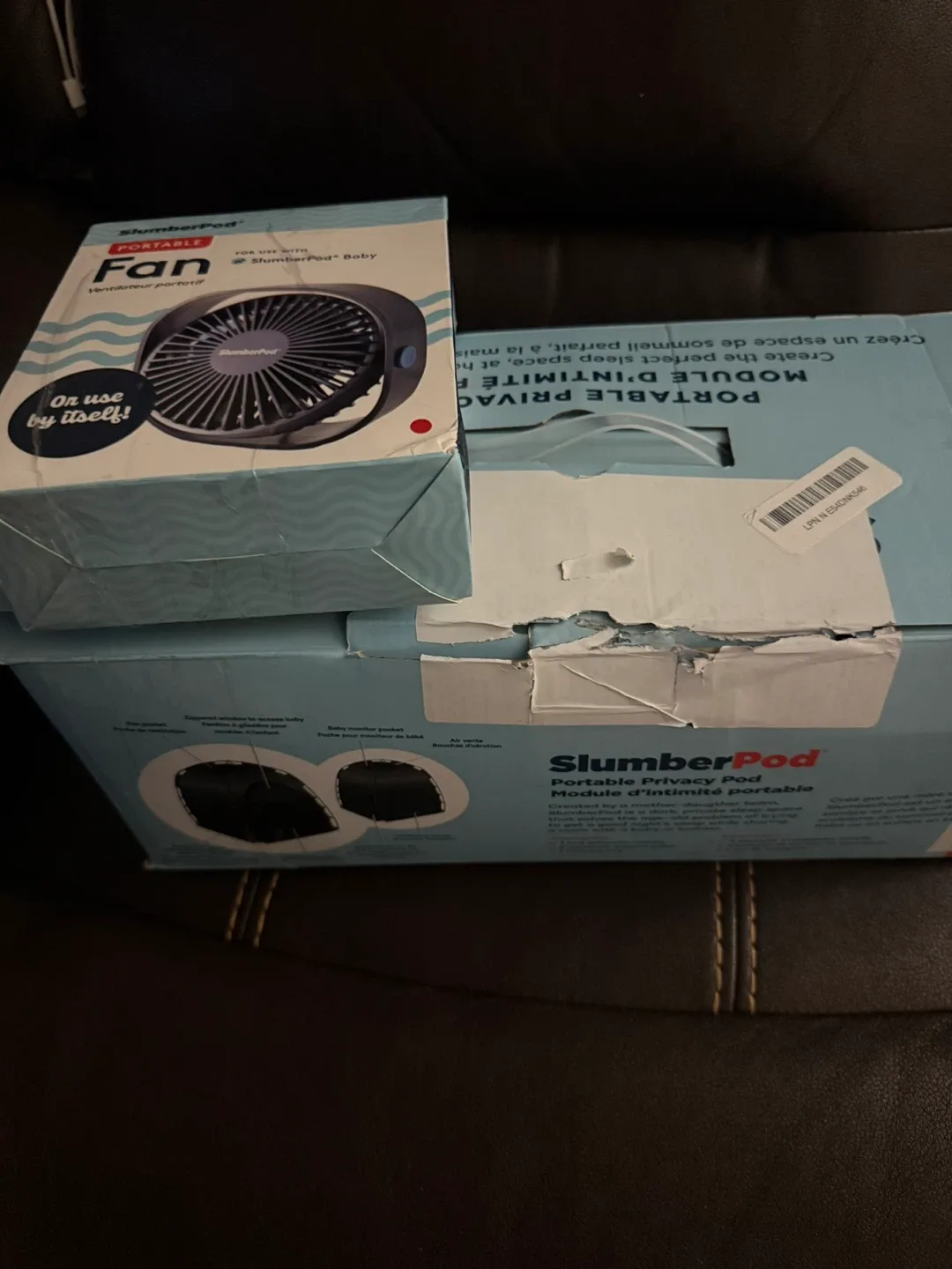 SlumberPod Portable Privacy Pod with Fan-open box image indicator(2)