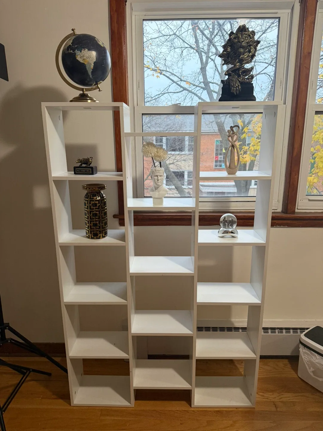 White Open Bookshelf