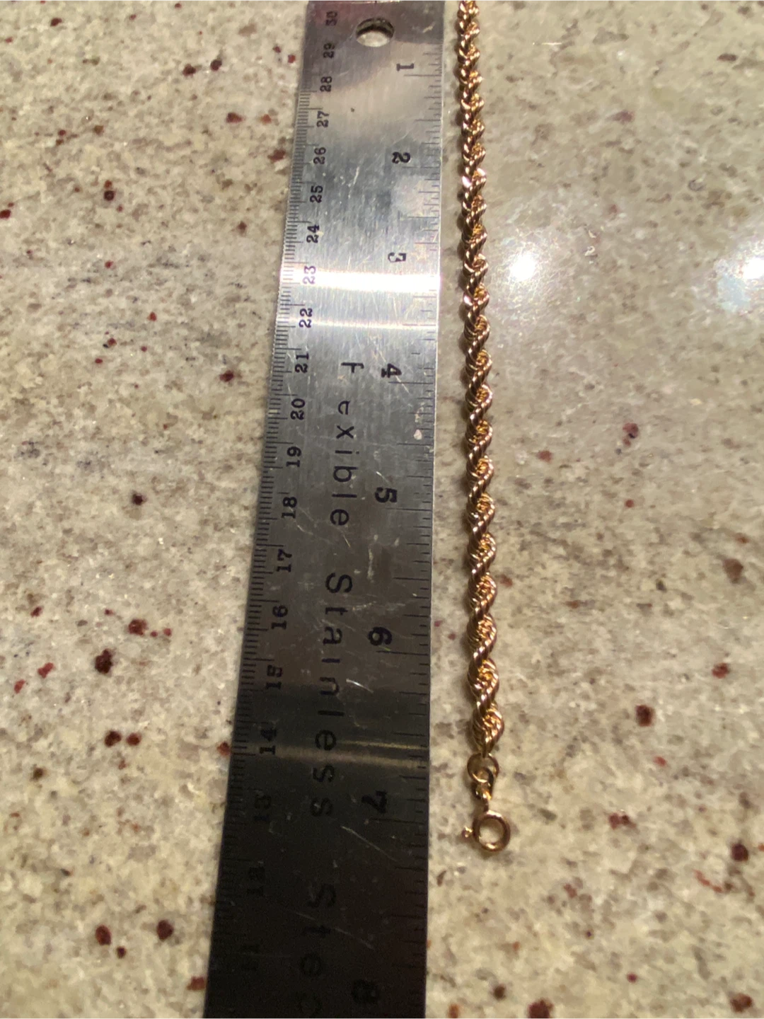 10k Gold Rope Chain Bracelet - photo 4