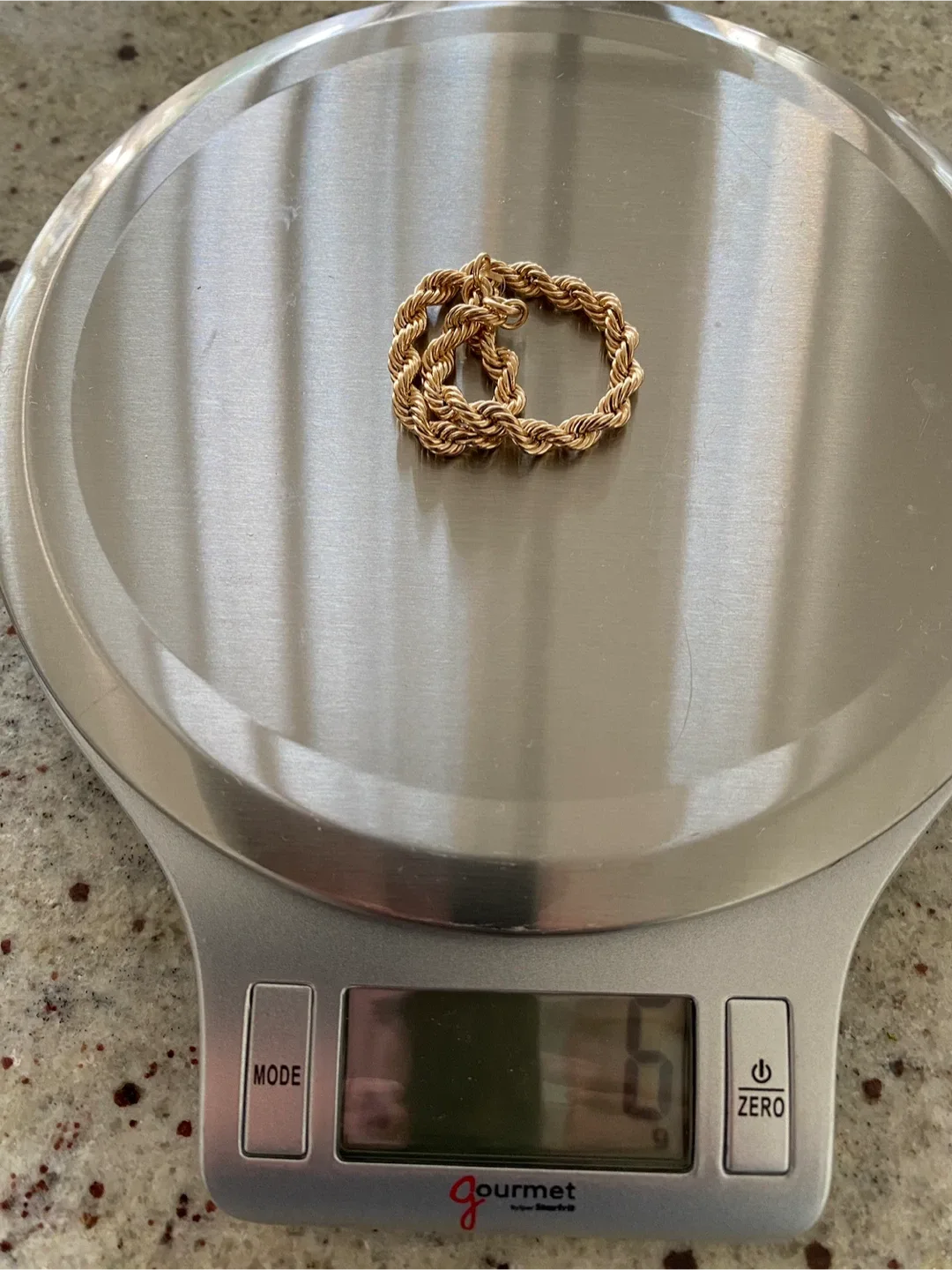 10k Gold Rope Chain Bracelet