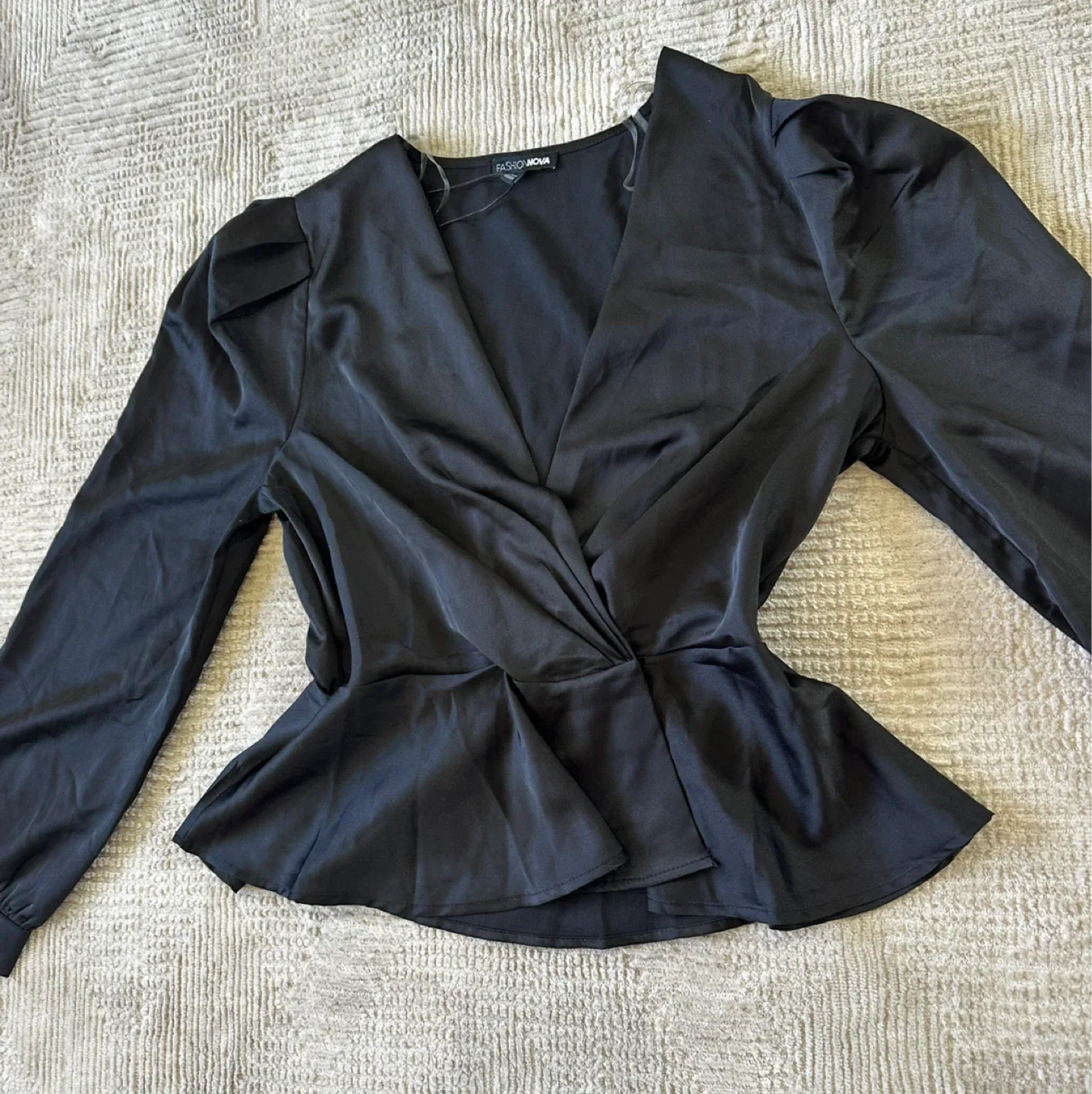 New Fashion Nova Black Blouse image indicator(2)