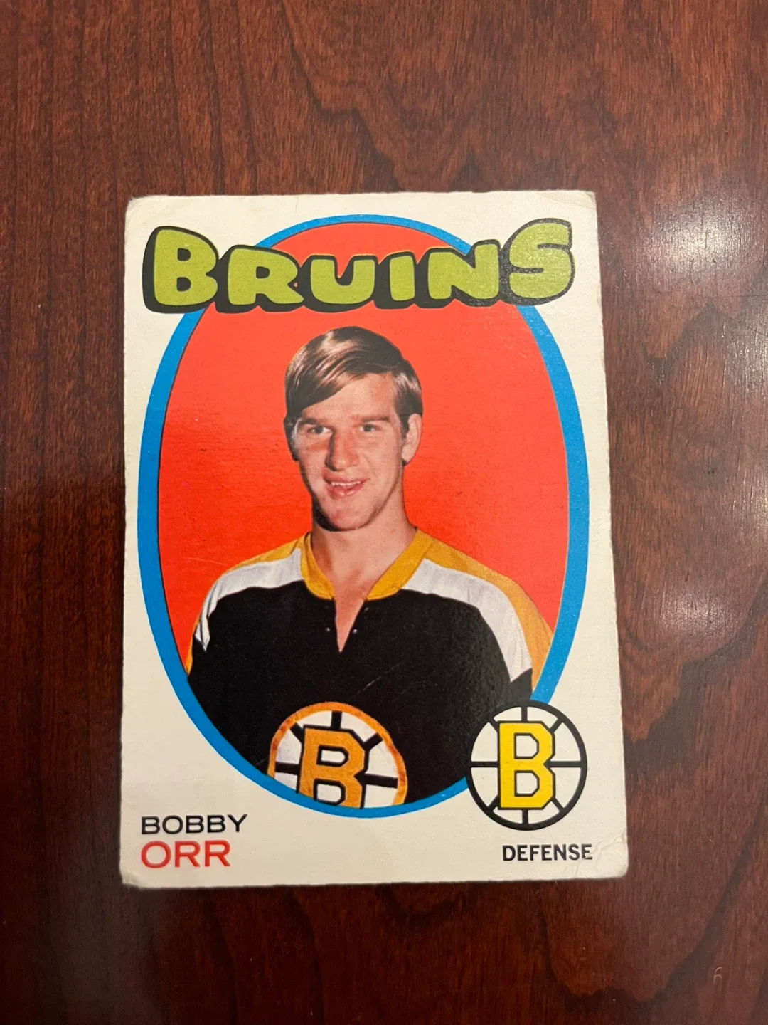 BOBBY ORR 1971, O-PEE-CHEE, #100 Boston Bruins