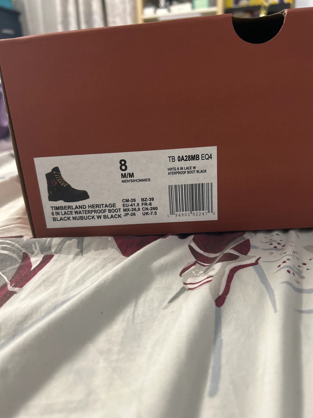 Timberland Heritage 6 Inch Waterproof Boot - Size 8 - photo 4