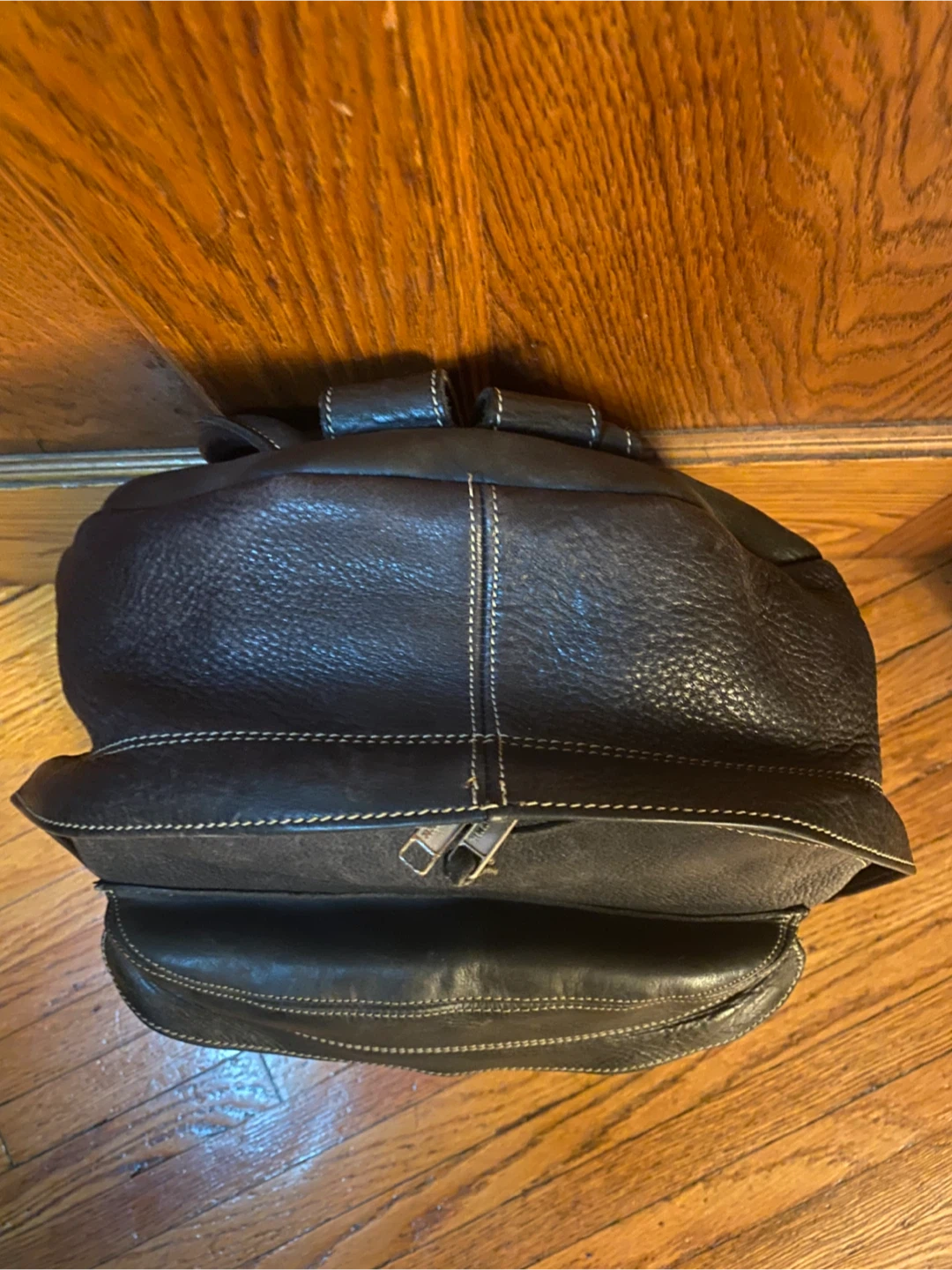 Roots Black Leather Backpack - photo 4