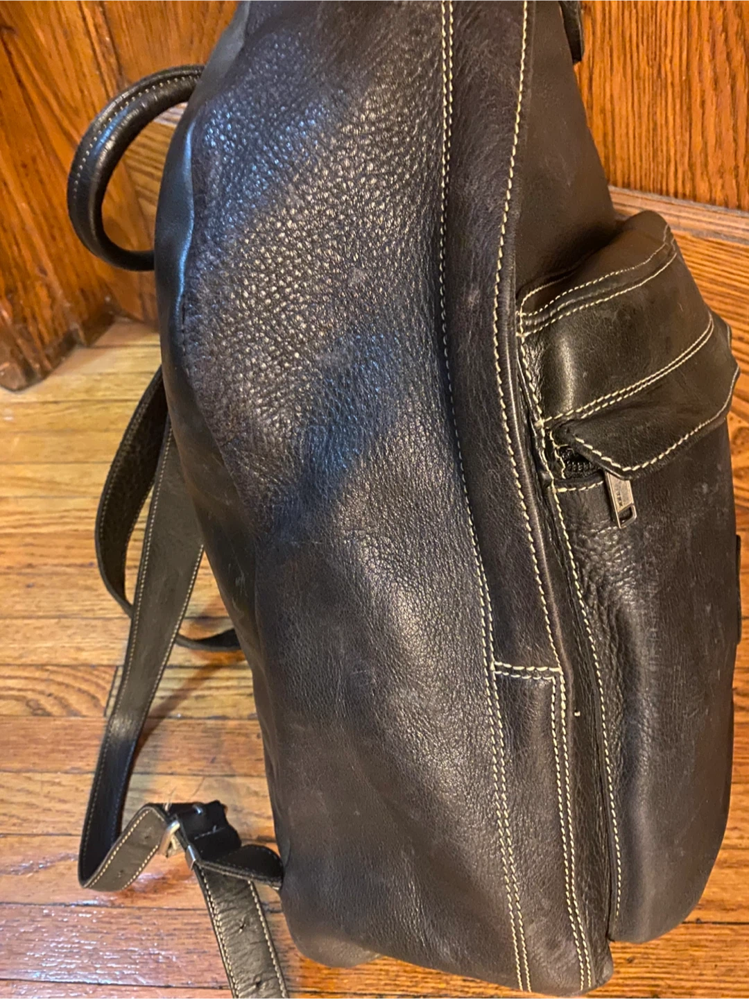 Roots Black Leather Backpack - photo 5