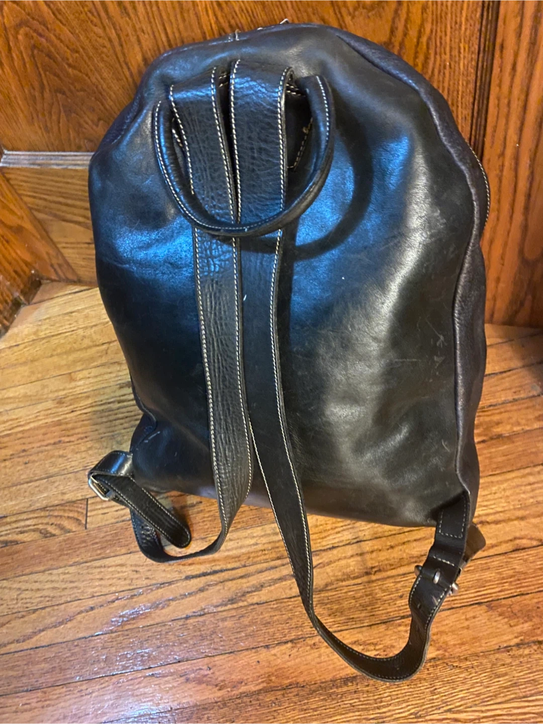 Roots Black Leather Backpack - photo 3