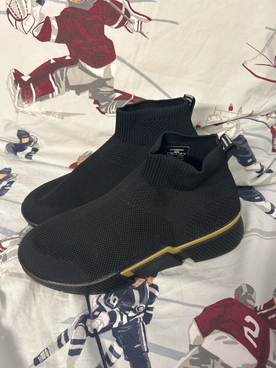 Zara Black Knit Sneakers - Size 43