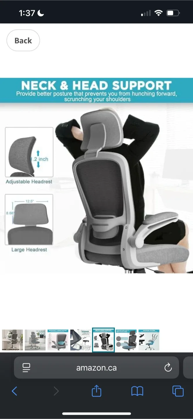 Amazon Ergonomic Office Chair - Lumbar Support image indicator(8)