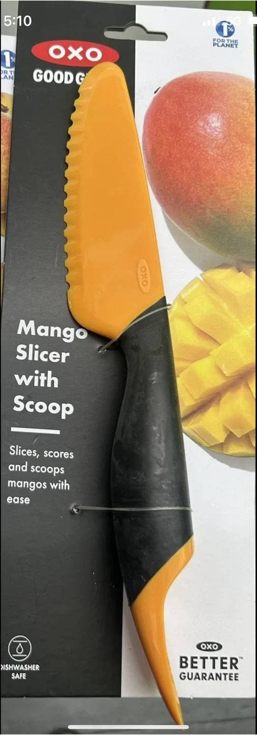 OXO Good Grips Garlic Press, Mango Slicer, Cherry PITTER image indicator(2)