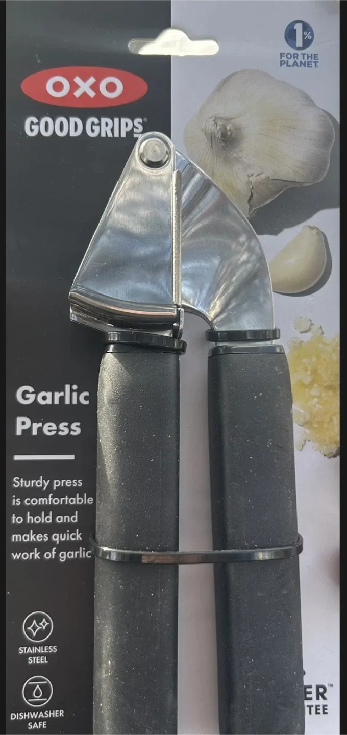 OXO Good Grips Garlic Press, Mango Slicer, Cherry PITTER