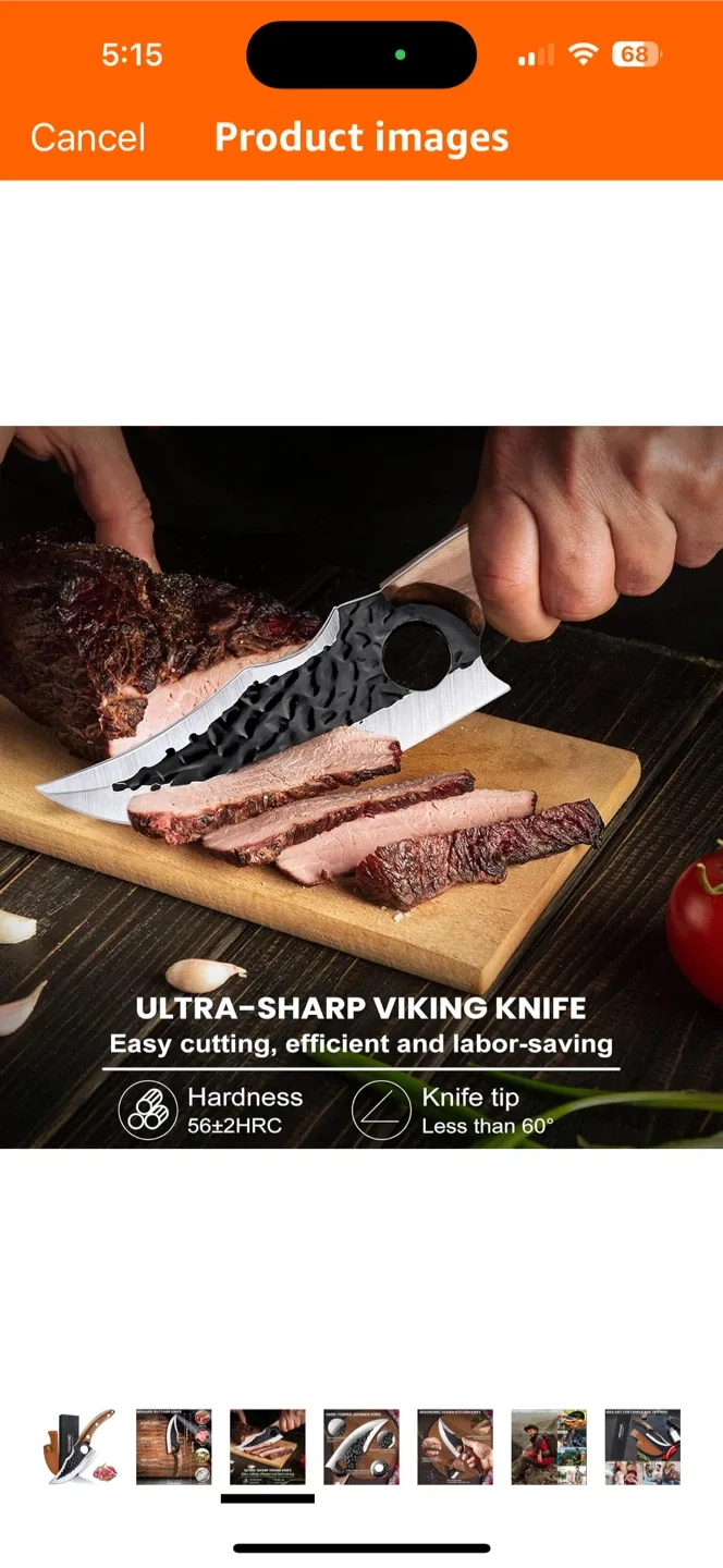 MDHAND Chef Knife - Hand-Forged Japanese Knife image indicator(5)