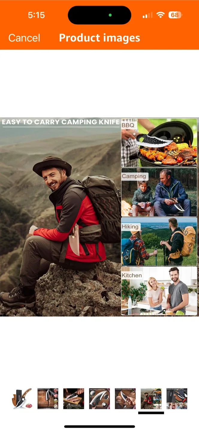 MDHAND Chef Knife - Hand-Forged Japanese Knife image indicator(8)