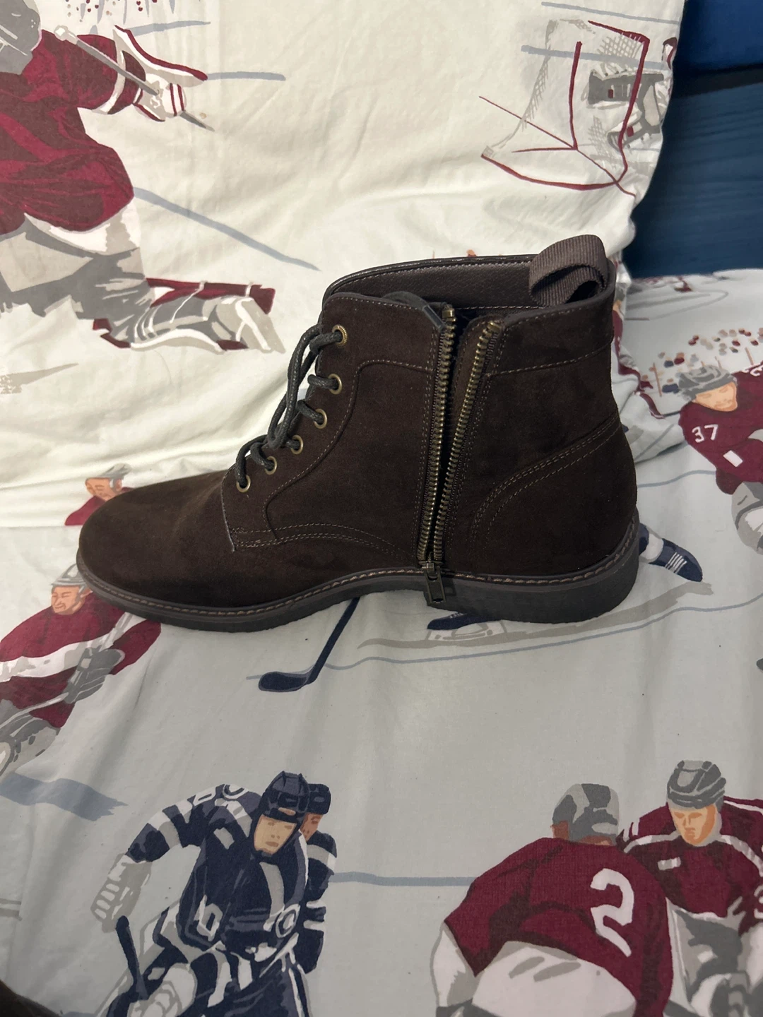 H&M Brown Suede Ankle Boots - photo 3