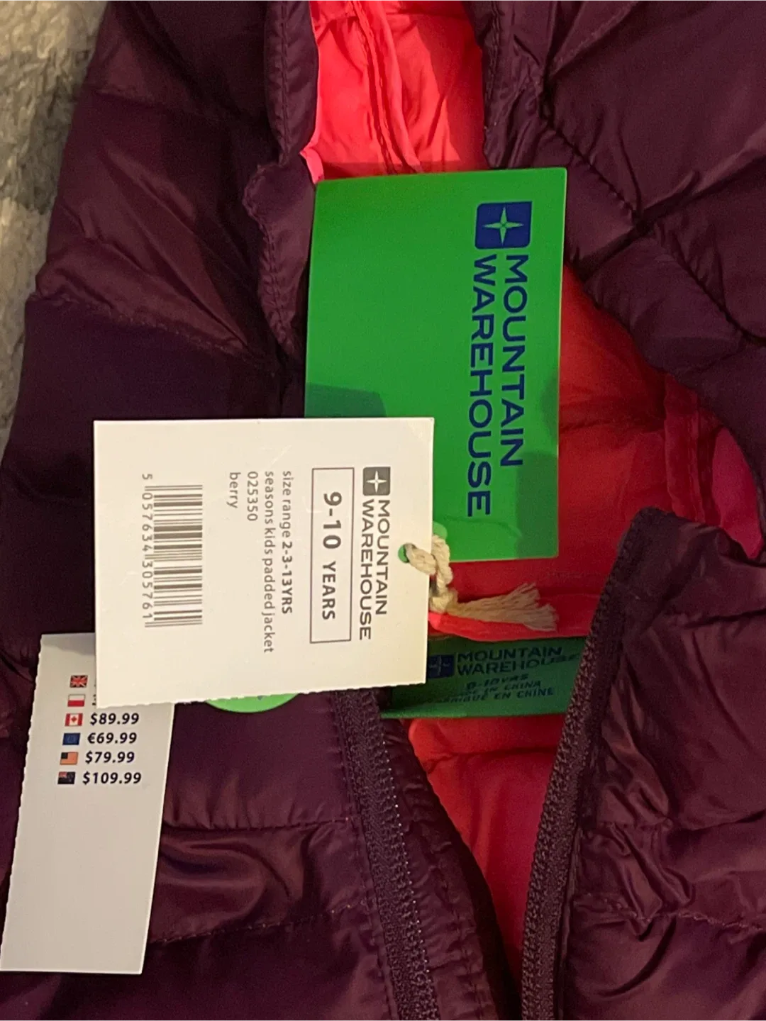 Mountain Warehouse Kids Padded Jacket (9-10 yrs) image indicator(3)