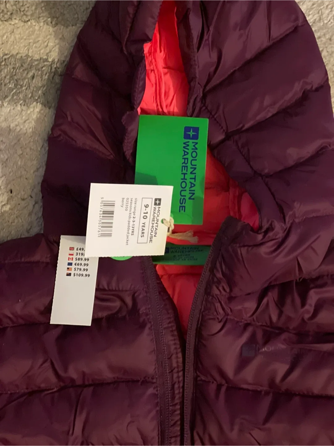 Mountain Warehouse Kids Padded Jacket (9-10 yrs) image indicator(2)