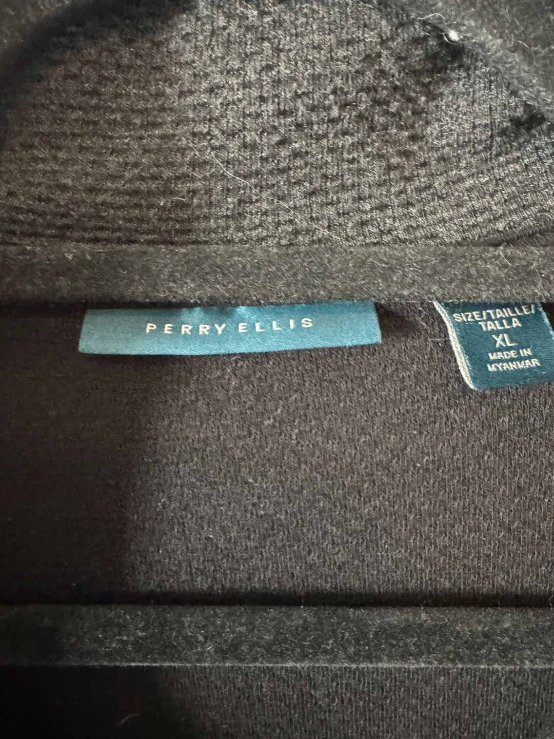 Men’s - Perry Ellis Black XL Pullover image indicator(2)