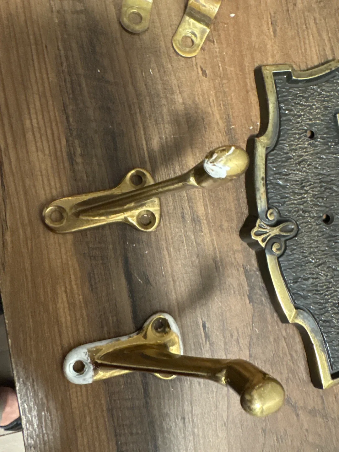 Vintage Style Bronze and Brass Wall Plates & Cabinet Pulls image indicator(8)