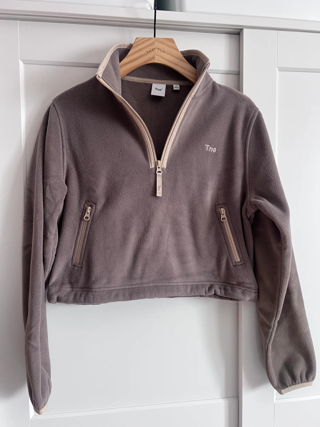 TNA Fleece Quarter Zip Up - XS