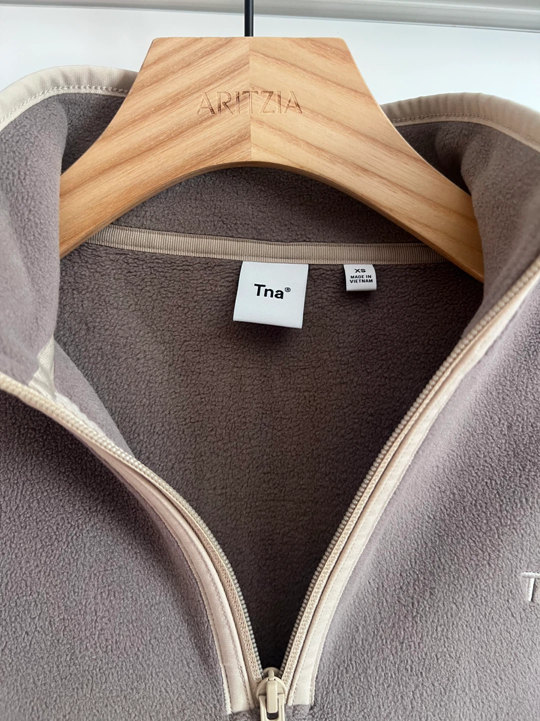 TNA Fleece Quarter Zip Up - XS - photo 3