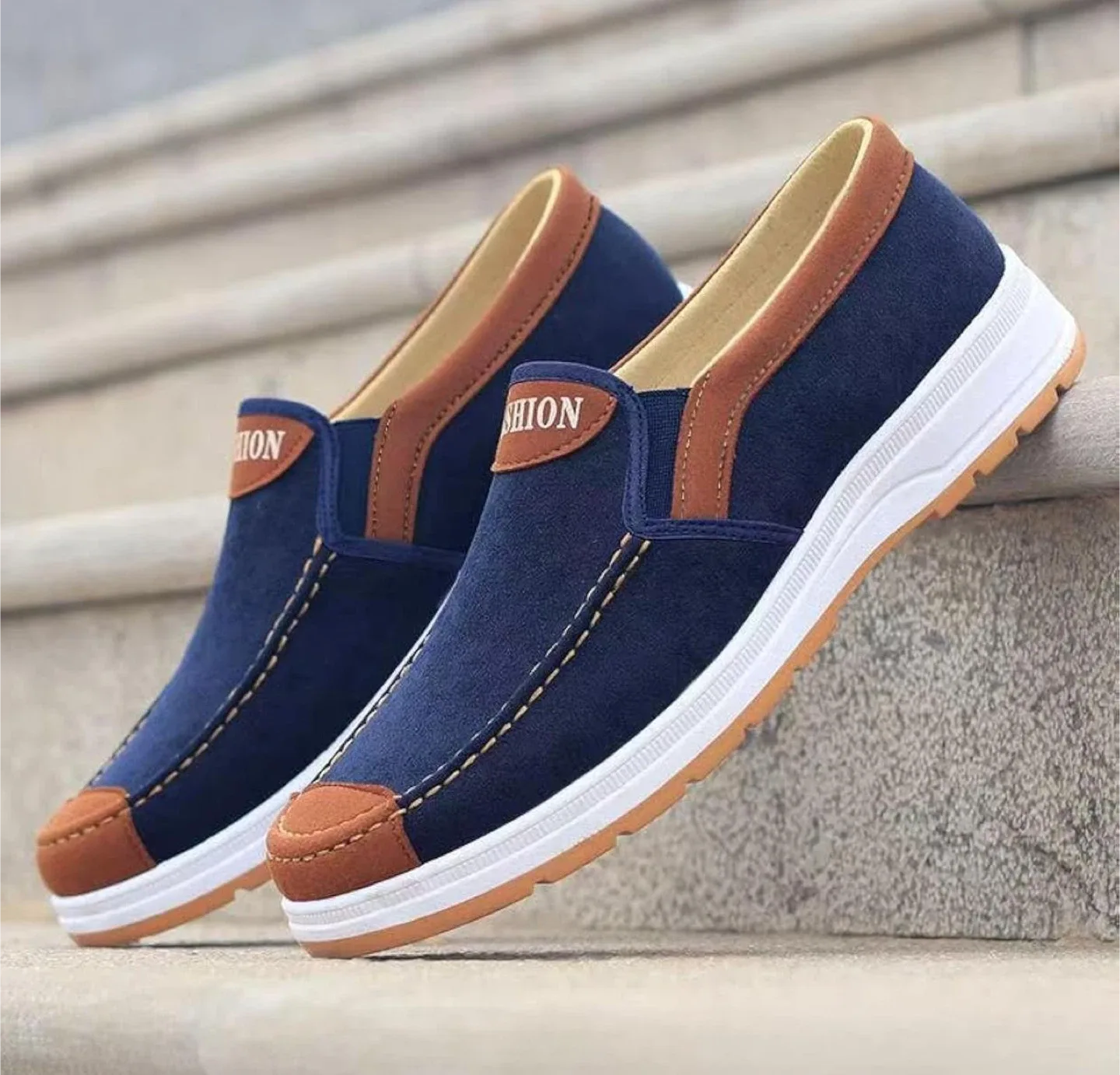 Fashion Loafers - Blue & grey image indicator(4)