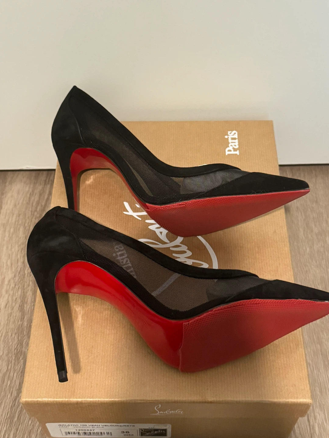 Christian Louboutin Galativi Black Heels - Size 36 - photo 3