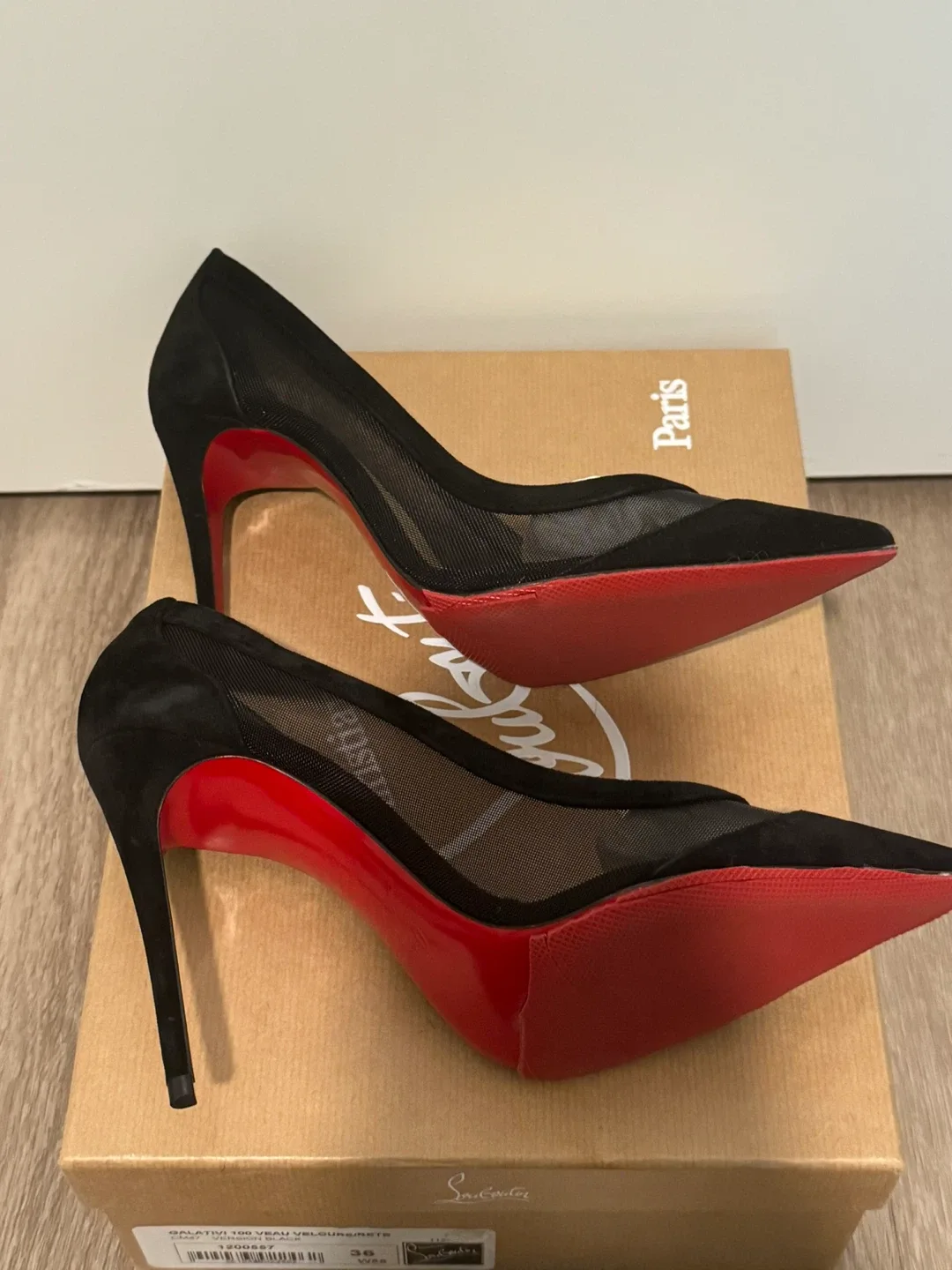 Christian Louboutin Galativi Black Heels - Size 36 image indicator(3)