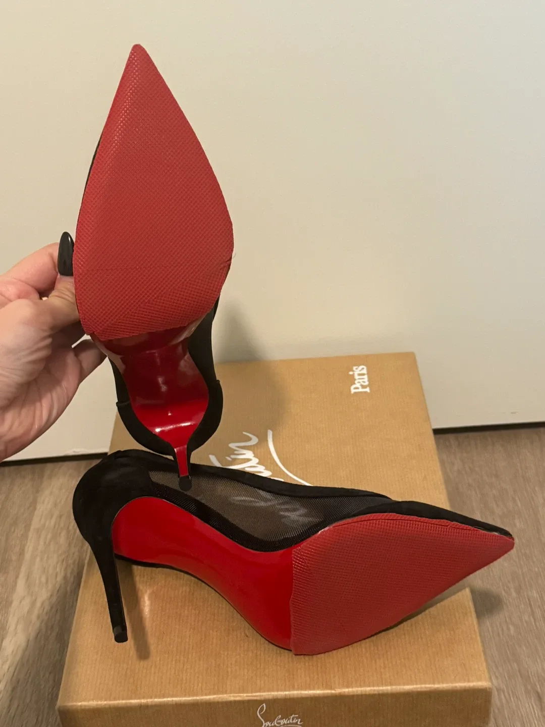 Christian Louboutin Galativi Black Heels - Size 36 image indicator(4)
