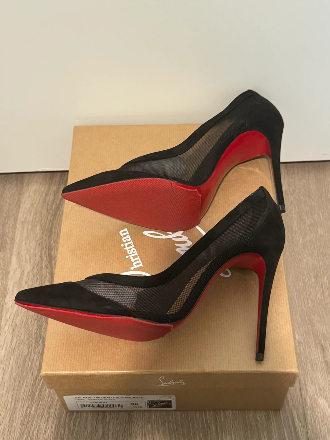 Christian Louboutin Galativi Black Heels - Size 36 - photo 2