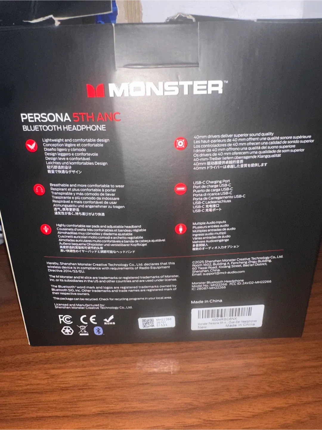 New Monster Persona 5th ANC Bluetooth Headphones image indicator(2)
