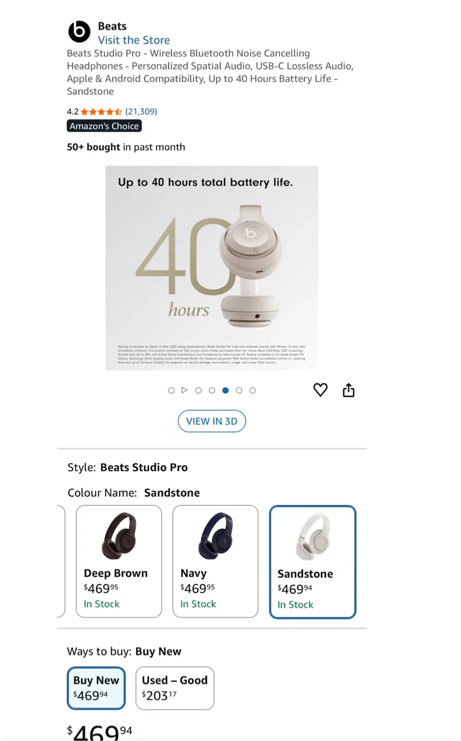 Beats Studio Pro - Sandstone