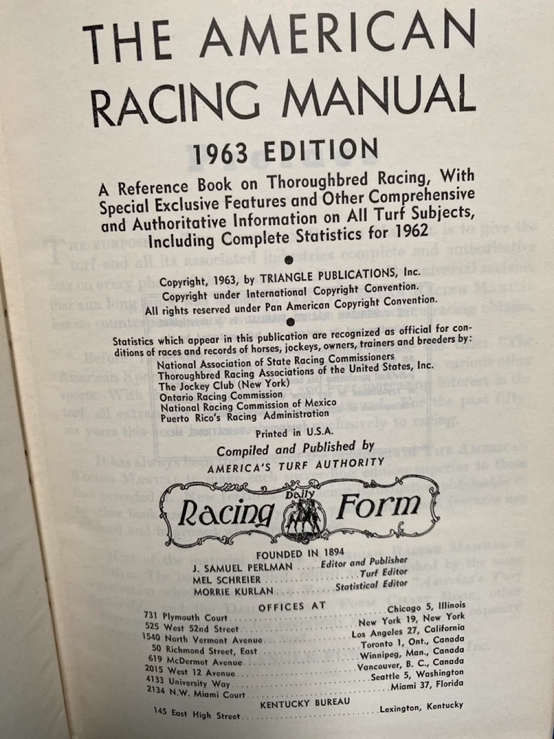 The American Racing Manual 1963 Edition image indicator(2)