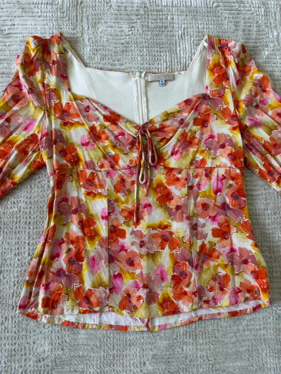 Guess Floral Blouse - Size M - photo 2