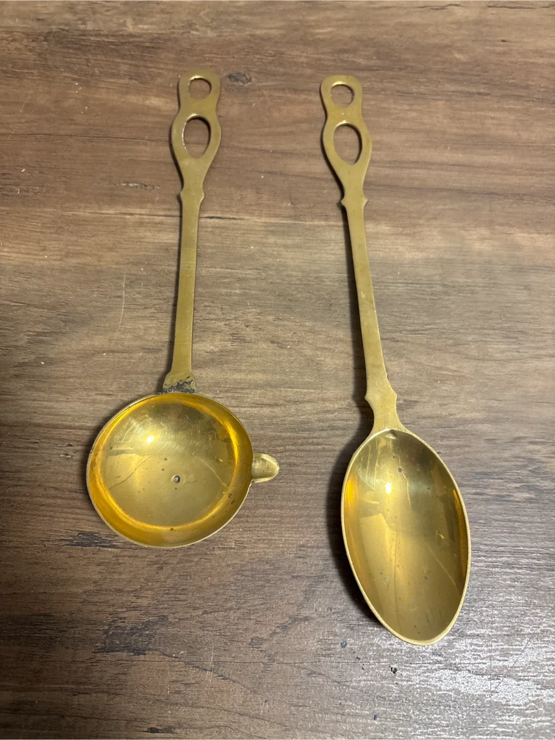 Vintage Brass Spoons - Set of 2 image indicator(2)