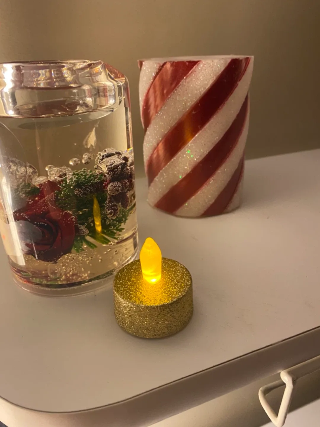 Christmas Decoration Candles & Sleigh