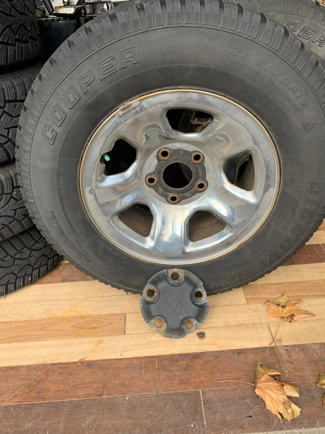 Cooper Discoverer M+S 265/70R17 Tires & Rims