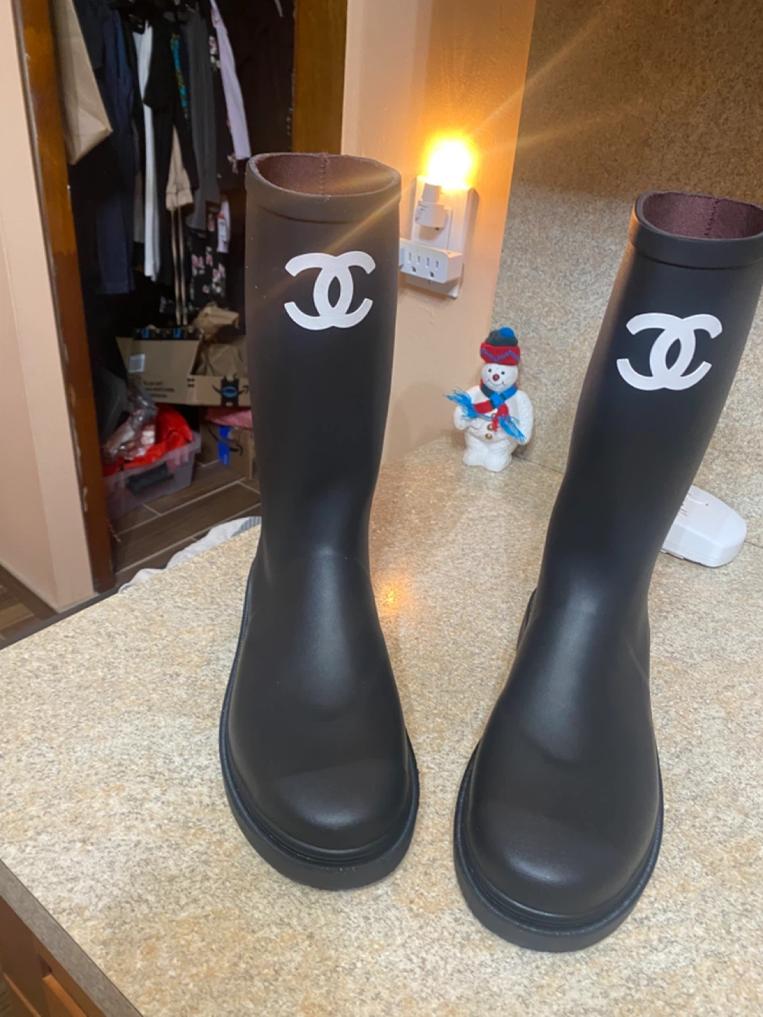 Black Chanel boots size 35 - photo 4